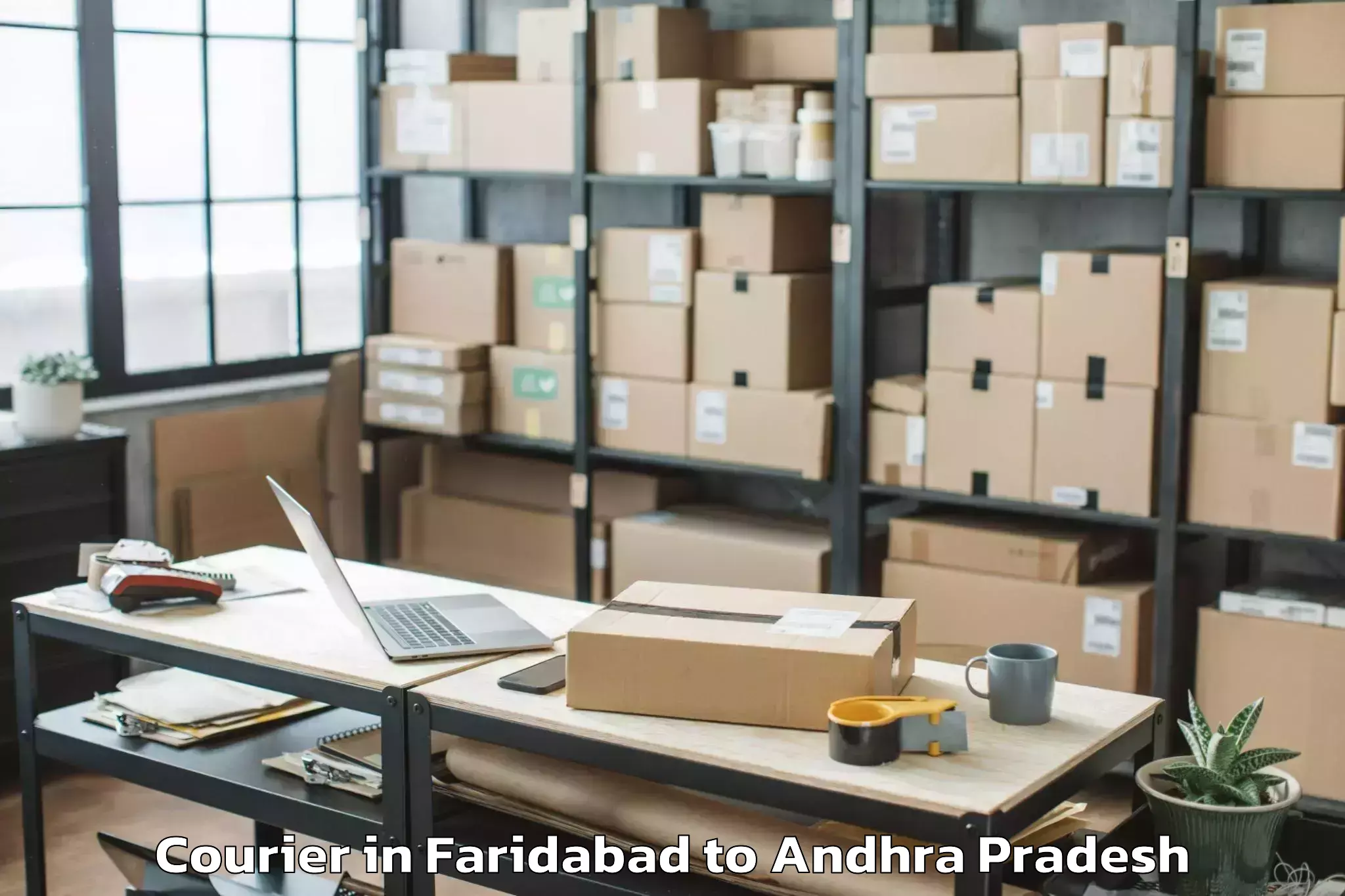 Book Faridabad to Vaddeswaram Courier